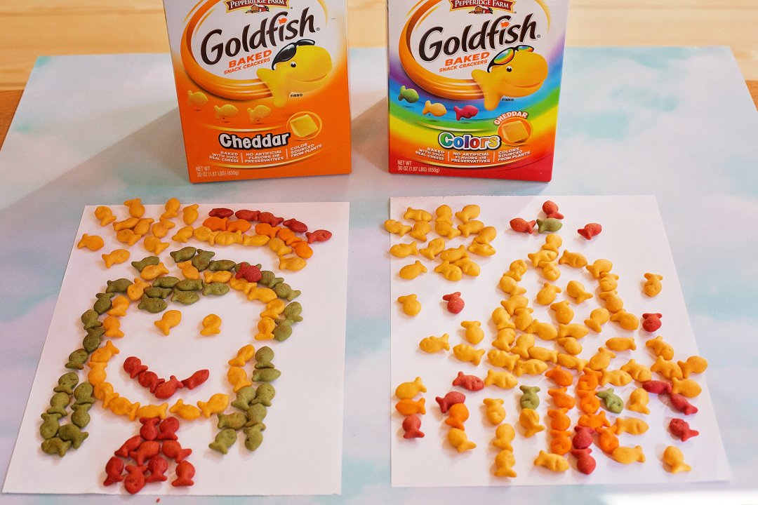 goldfish cracker art