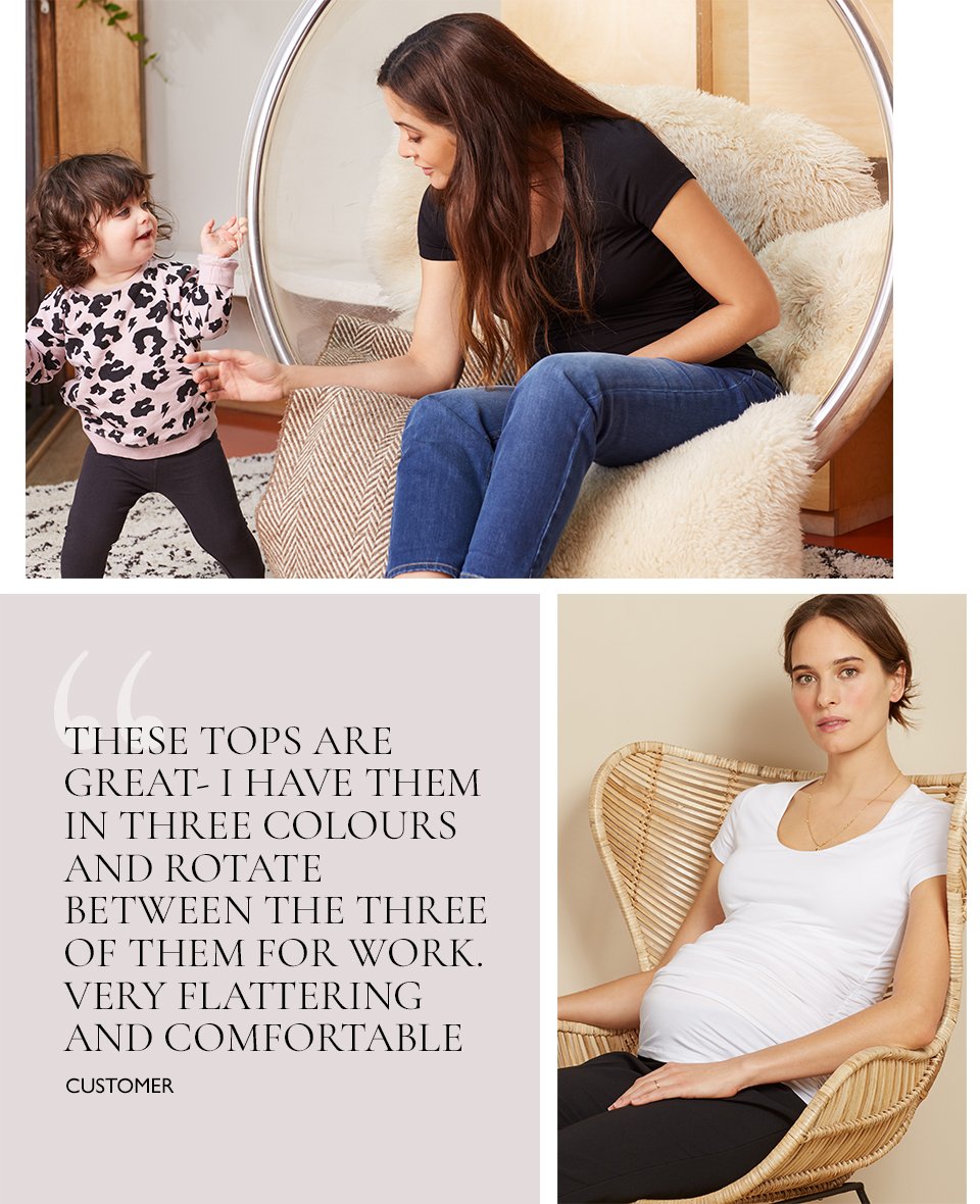 The Essentials Maternity Layering Top with Lenzing™ Ecovero™