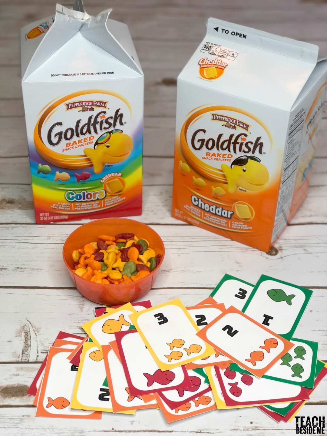 Goldfish CatchaNumber Card Game Teach Beside Me