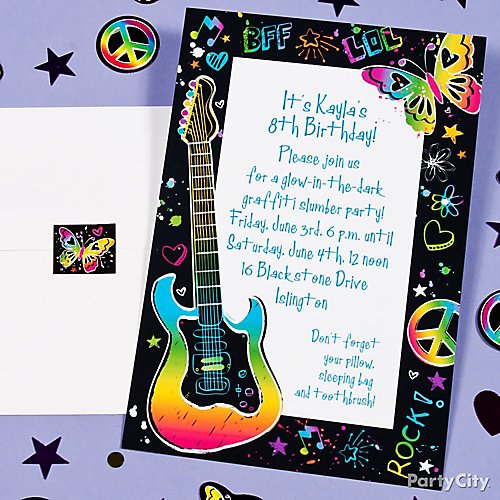 Neon Doodle Party Ideas Party City