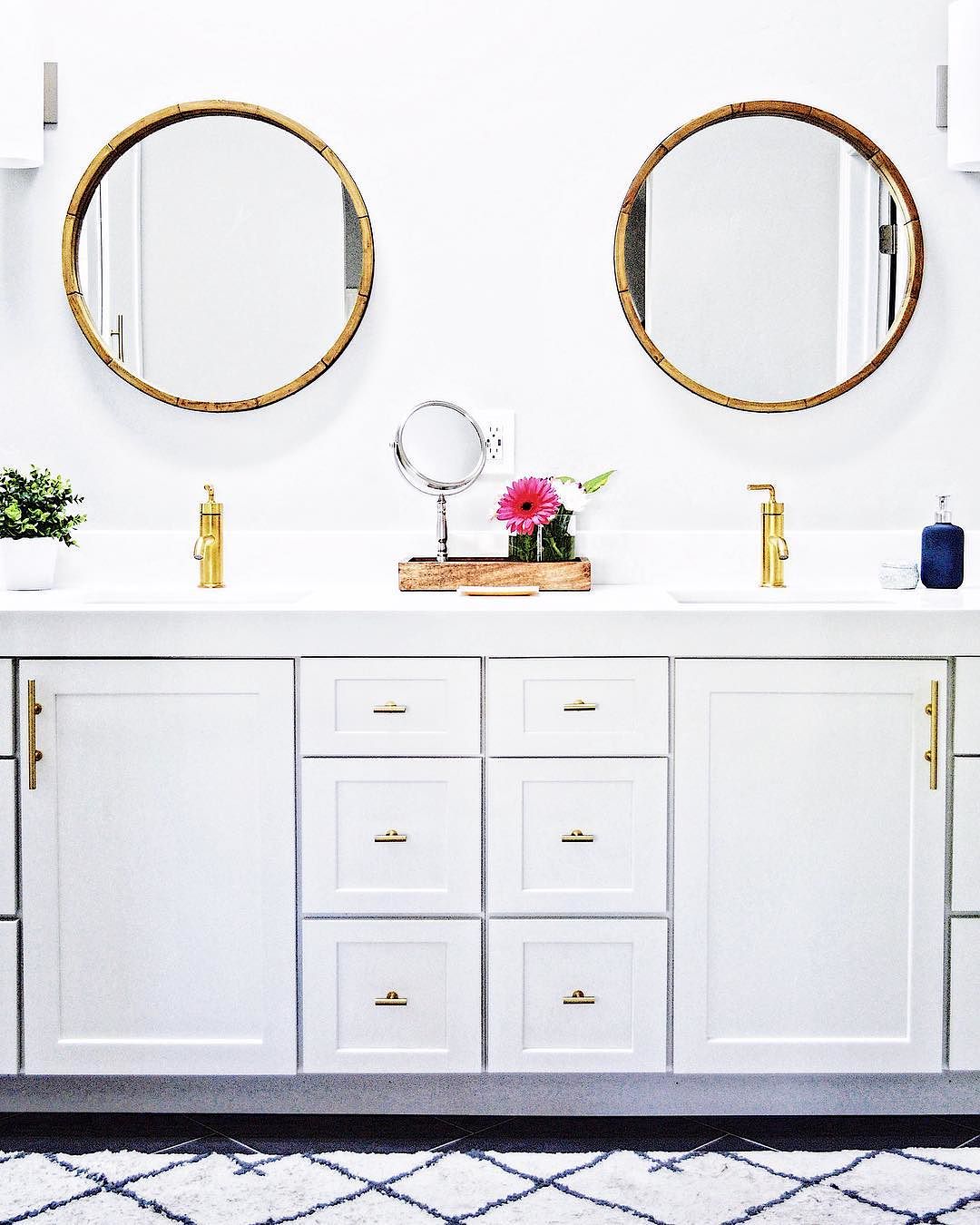 Round Decorative Wall Mirror Wood Barrel Frame Threshold Target Finds