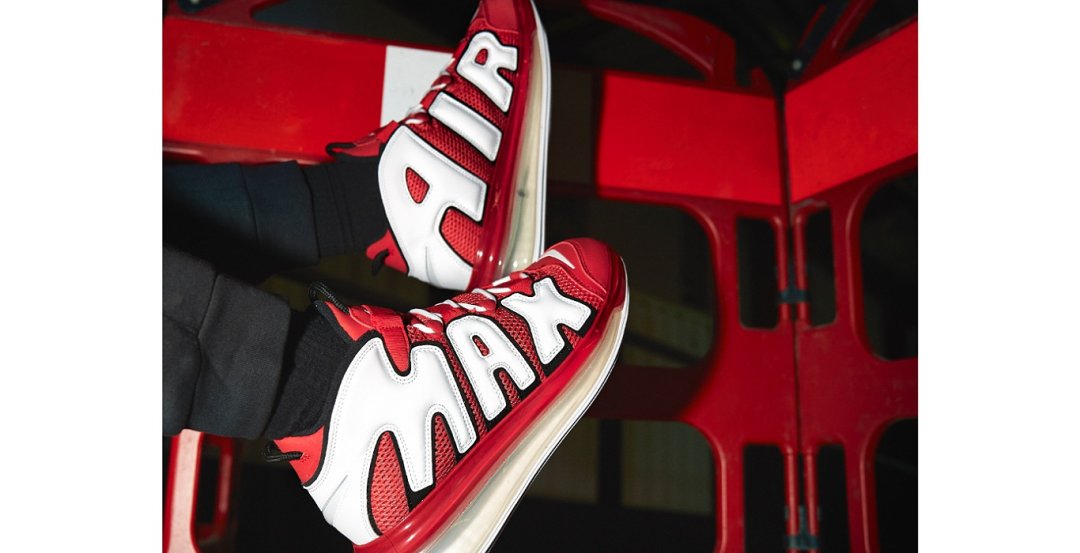 Up Close: Air More Uptempo 720 'University Red' | JD Official