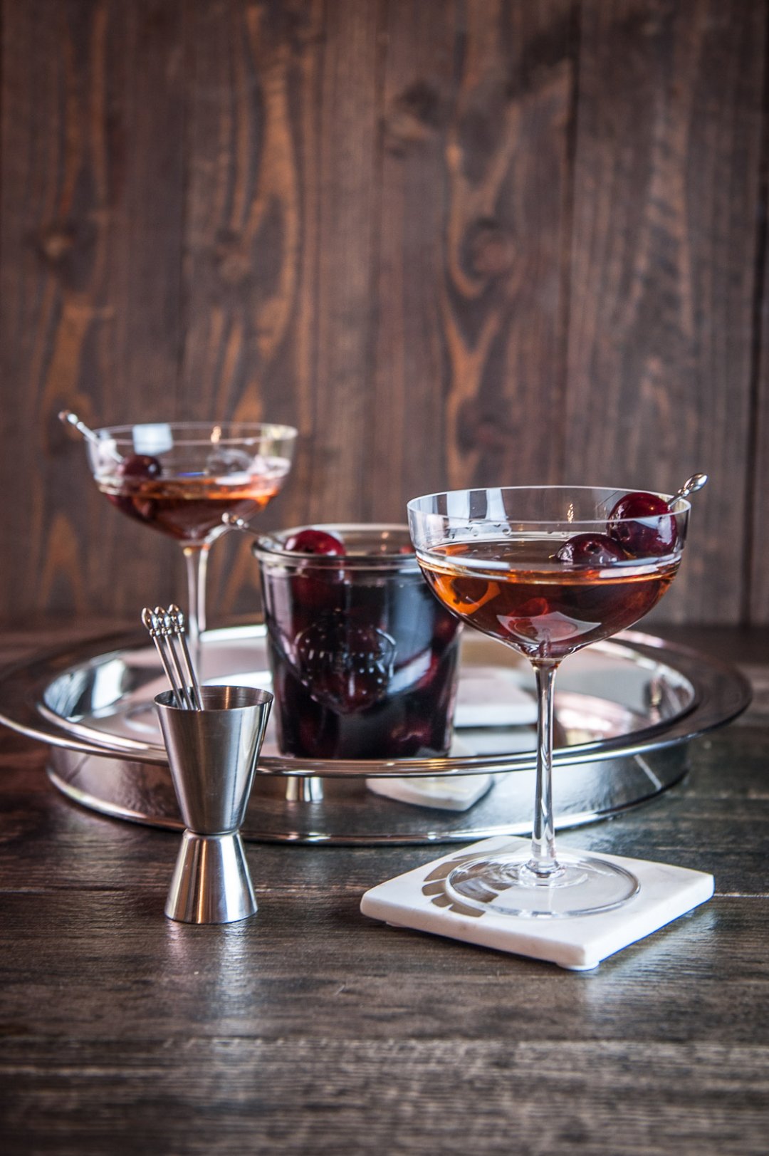 Bourbon Stout Cocktail Cherries Crate and Barrel Blog