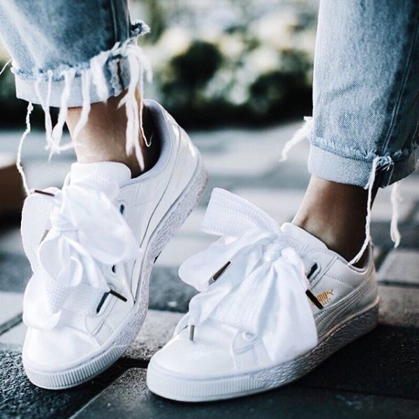 puma heart basket sneakers puma heart basket sneakers