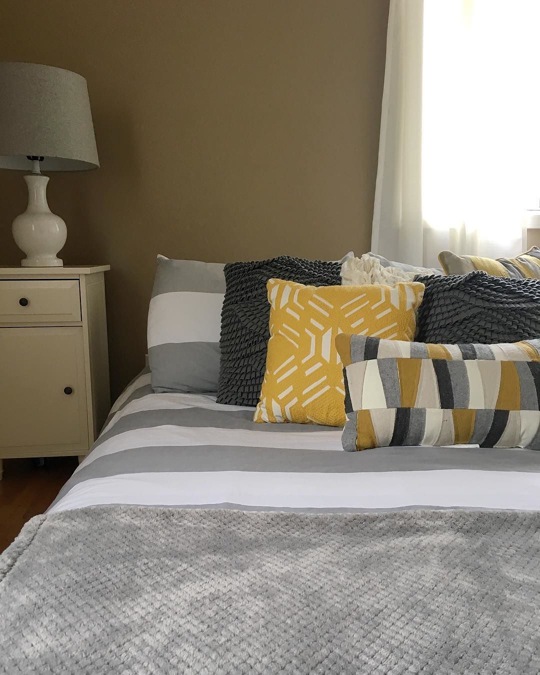 Yellow Patterned Decorative Throw Pillow (16"x16") Room Essentials Target