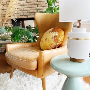 Erik Leather Wing Chair