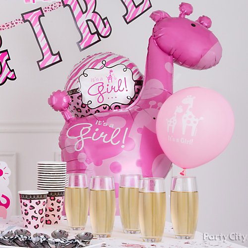 Pink Safari Girl S Baby Shower Ideas Party City