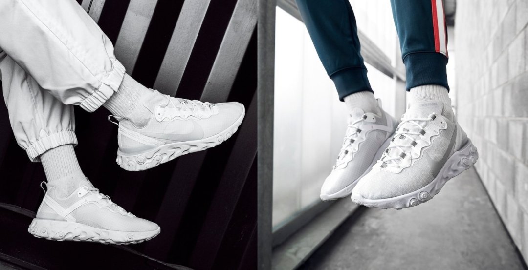 nike element 55 triple white