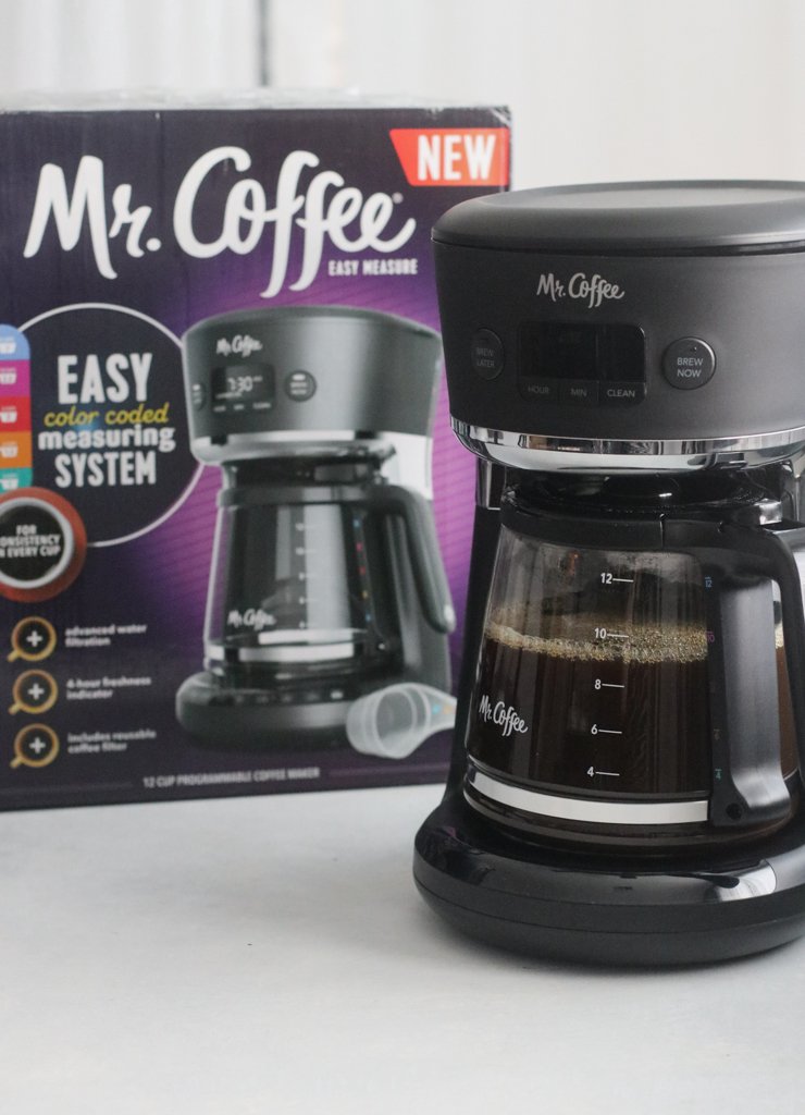 My coffee maker: Mr. Coffee Easy Measure 12-Cup Programmable