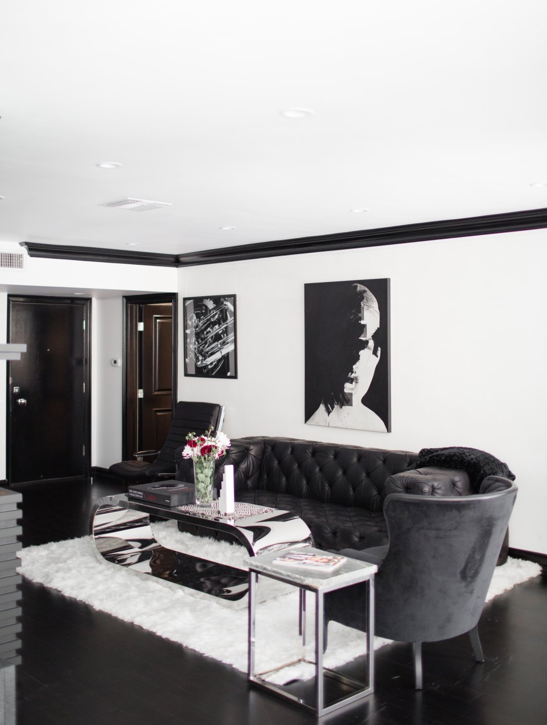 Get The Look Masculine Modern Black White Apartment Therapy