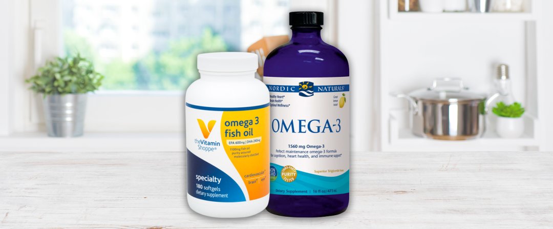Shop the Vitamin Shoppe Omega 3 Fish Oil 1,100 MG - EPA 600mg / DHA 240mg (60 Softgels), Nordic Naturals Omega-3 Liquid - 1,560 MG - Lemon (16 Fluid Ounces) and more