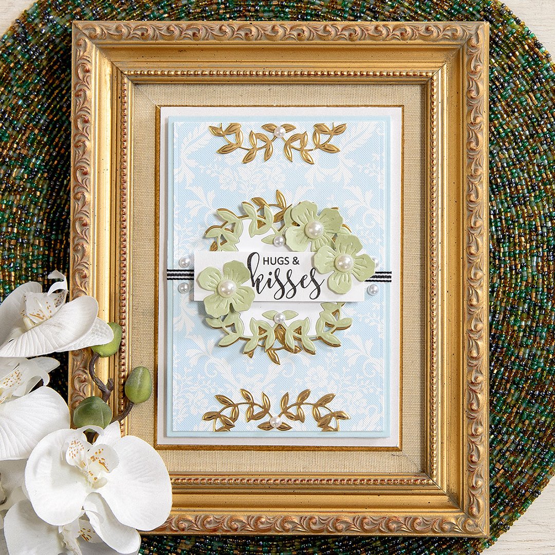 Inlaid Die-Cutting: Hugs & Kisses with Border Flowers by Yana Smakula Main Image