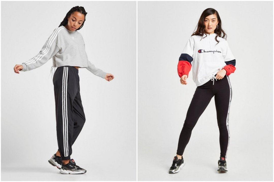 Felpa adidas Originals e giacca Champion 