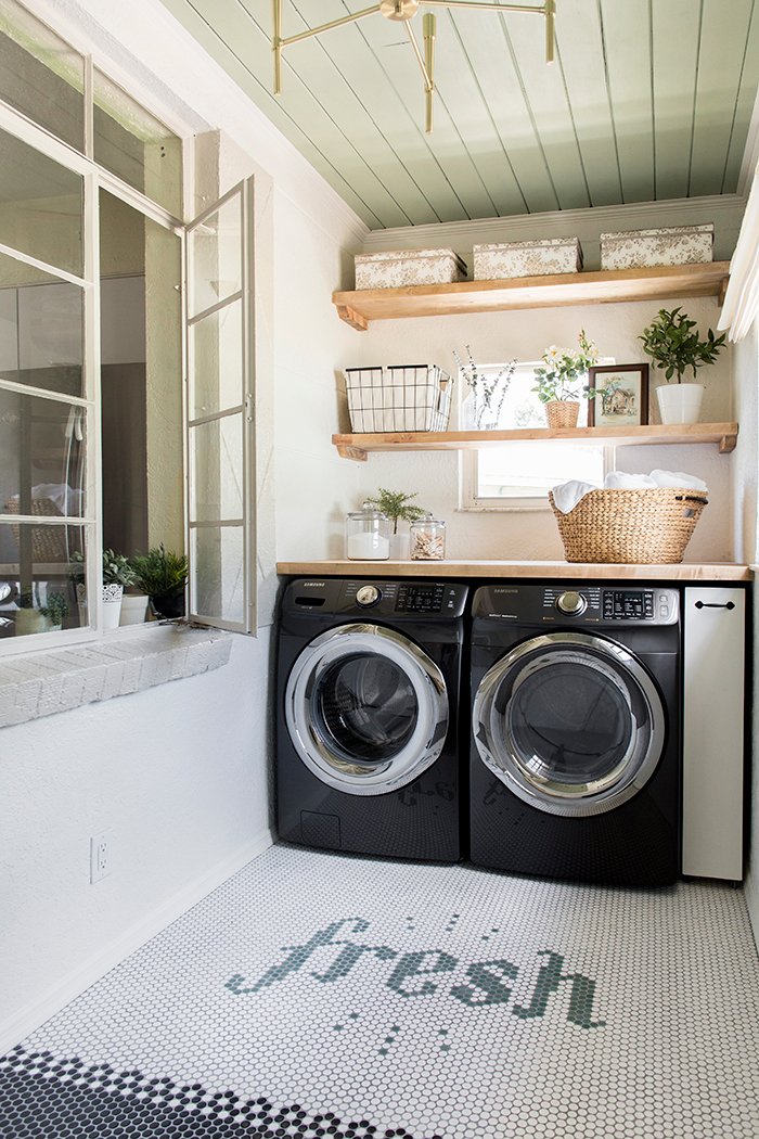 Laundry Room Makeover: Riverside Retreat | Jenna Sue Design Blog