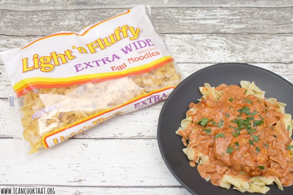 Creamy Chicken Paprikash Over Buttered Egg Noodles Recipe I Can Cook That