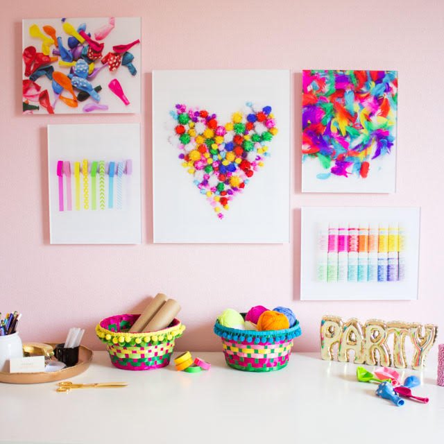 Diy Craft Room Wall Art Idea Design Improvised