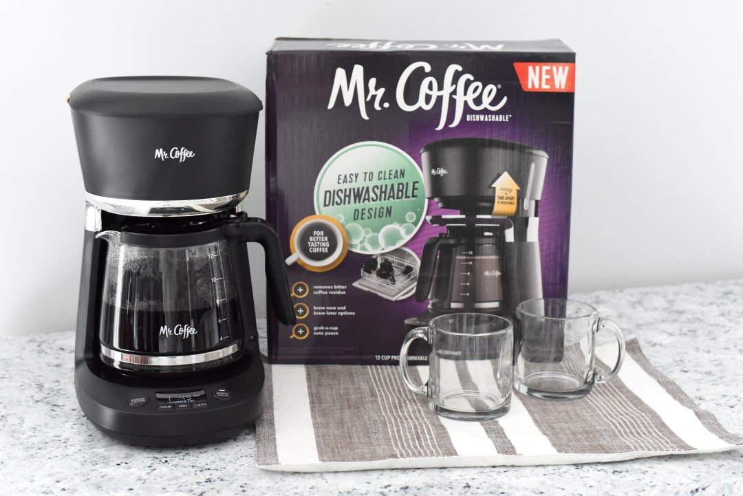 Mr. Coffee 12 Cup Programmable Coffee Maker with Dishwashable Design